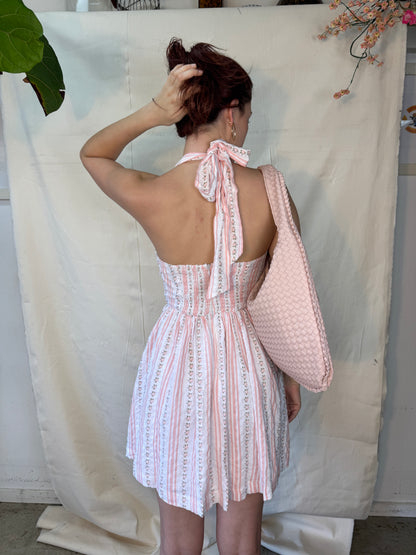 Pink quilt dress