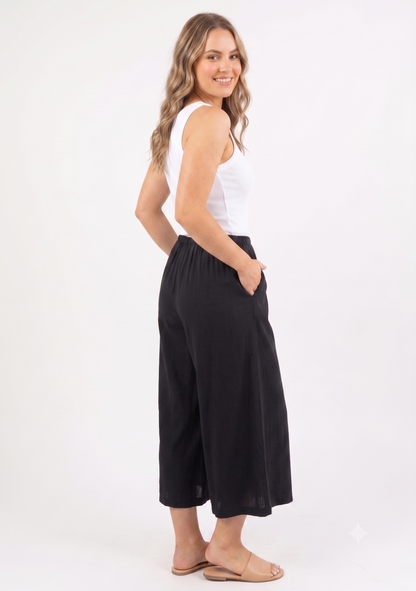 The Breezy Coastal Wide-Leg Culotte Pants