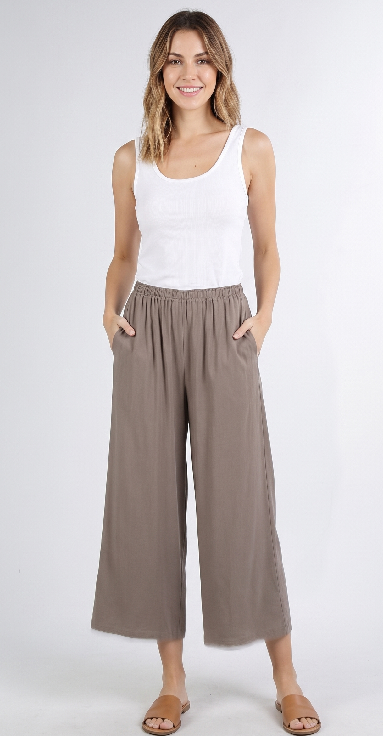 The Breezy Coastal Wide-Leg Culotte Pants
