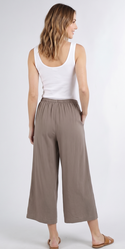 The Breezy Coastal Wide-Leg Culotte Pants