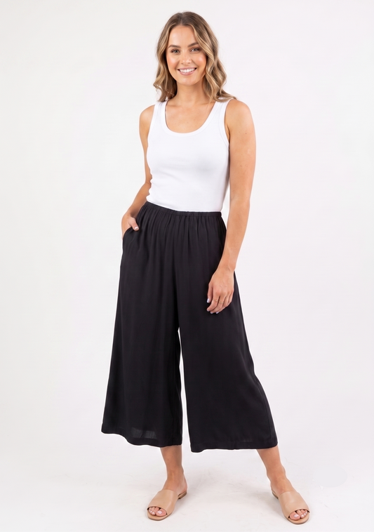 The Breezy Coastal Wide-Leg Culotte Pants