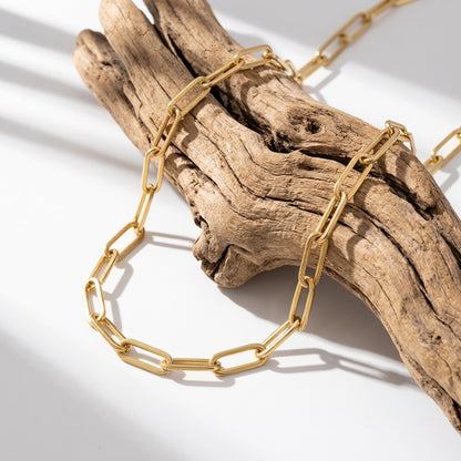 The St. Tropez 14k Gold-Plated Paperclip Chain Necklace