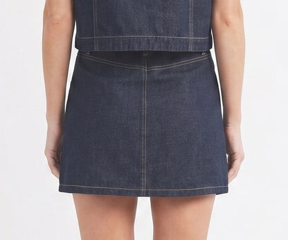 The Cambridge Denim skirt in Dark Indigo