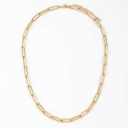 The St. Tropez 14k Gold-Plated Paperclip Chain Necklace