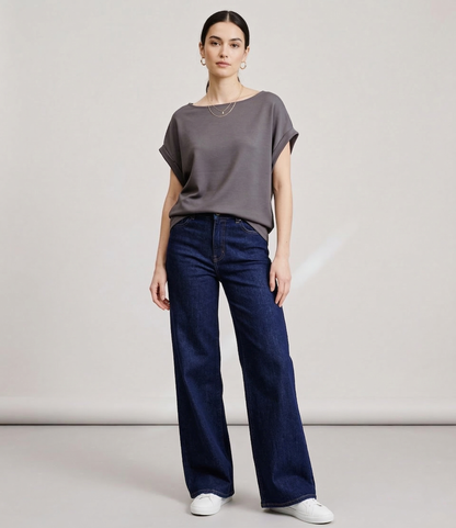 Cuff Sleeve round neck