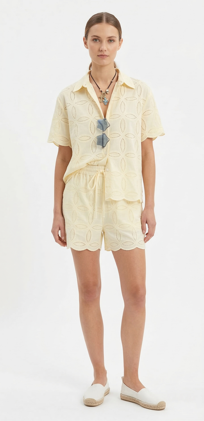Coastal Sun Yellow 2 Piece short set