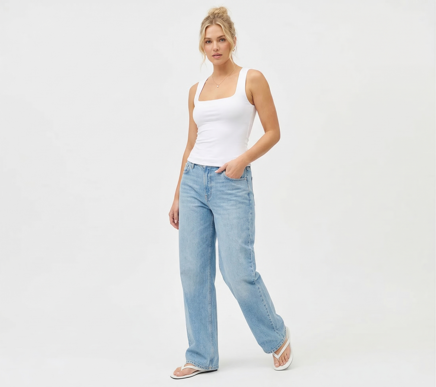 Ani The Essential Square-Neck Contour Tank