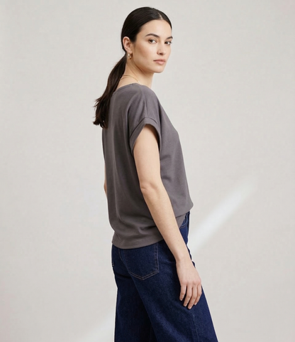 Cuff Sleeve round neck