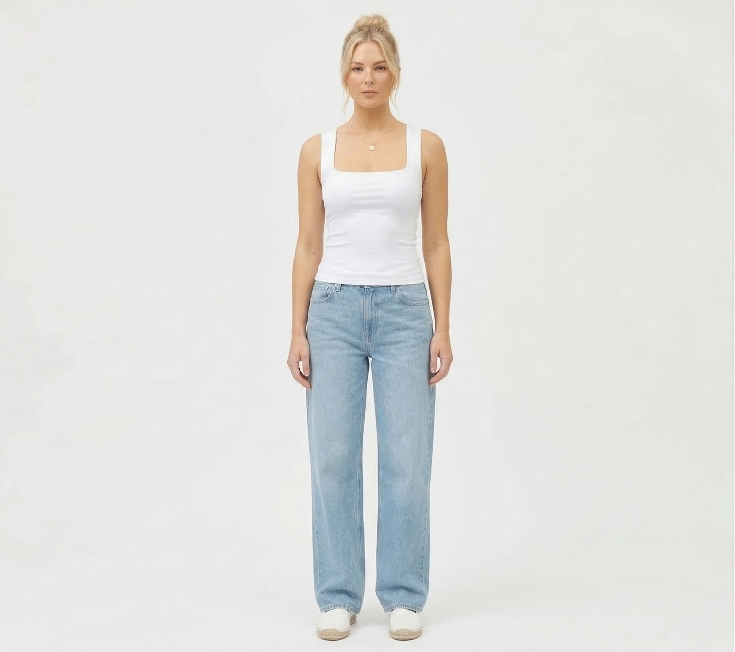 Ani The Essential Square-Neck Contour Tank