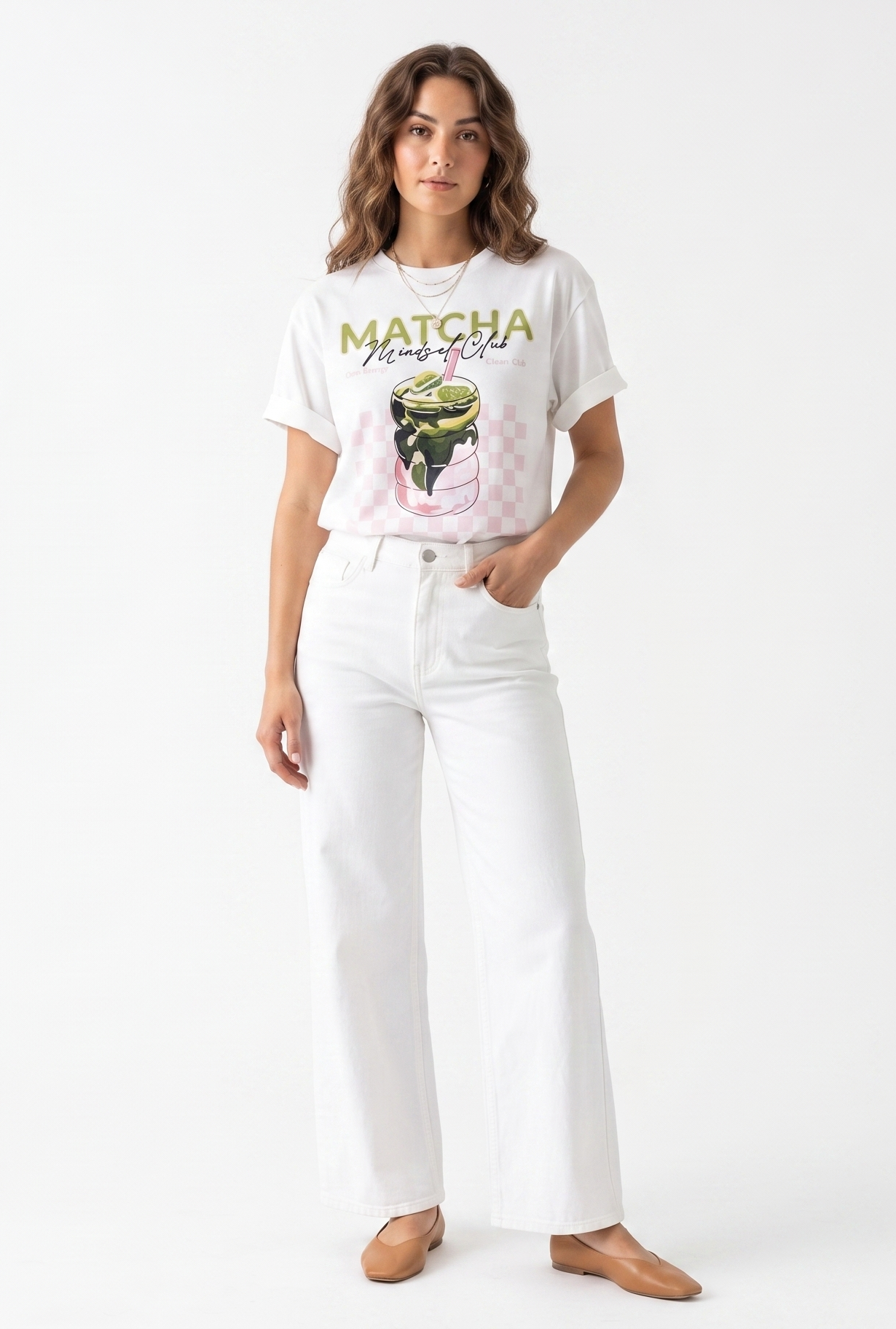 The Matcha Mindset Club Aesthetic Graphic Tee