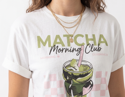 The Matcha Mindset Club Aesthetic Graphic Tee
